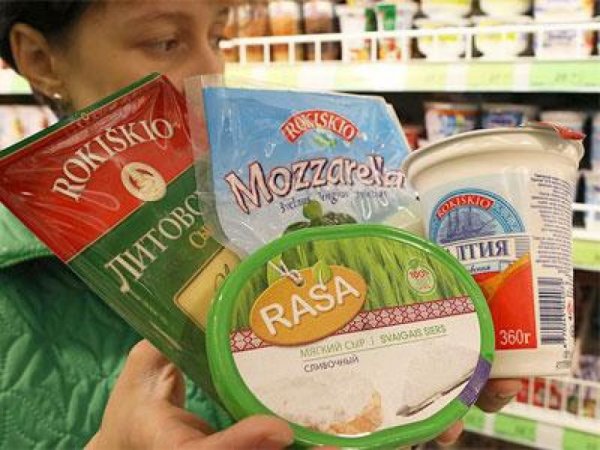 Экспорт литовских товаров в Россию сократился почти на 60%