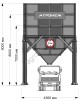 Бункер накопитель для зерна проездной V34 м3