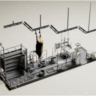 Модульная бойня КРС. Убойный цех.