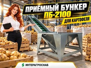 Приёмный бункер ПБ-2100 для картофеля