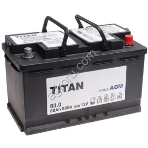Аккумулятор АКБ-6СТ-80 (800А) о/п TITAN AGM Н.Новгород 315х175х190 (не обслуж), (арт.: 4610082702158)