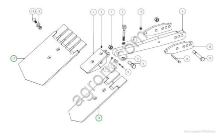 Лемех 170 4322.08.20 для AVR Spirit 9200