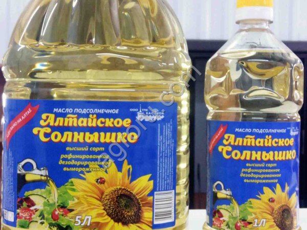 Масло подсолнечное рафинированное высший сорт