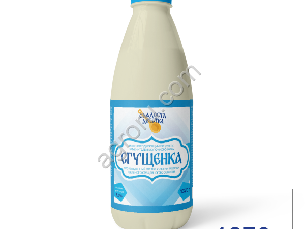 Сгущенка с сахаром ТУ 4,2% 1370г ТМ Сладость детства