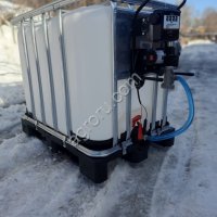 Мобильный топливный модуль для ДТ на базе еврокуба 640 л или 1000 л, 12В, 24В или 220В