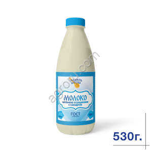 Молоко цельное сгущенное с сахаром 5% ГОСТ 2012 Стандарт 530г ТМ Сладость детства
