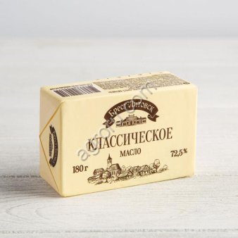 Mаслo сливочноe Брест-Литовcк 82,5% (180гр) опт