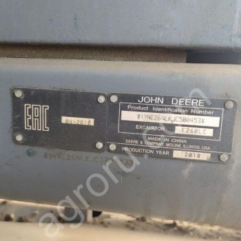 John Deere E260LC,  Б/у, наработка 13069 м/ч