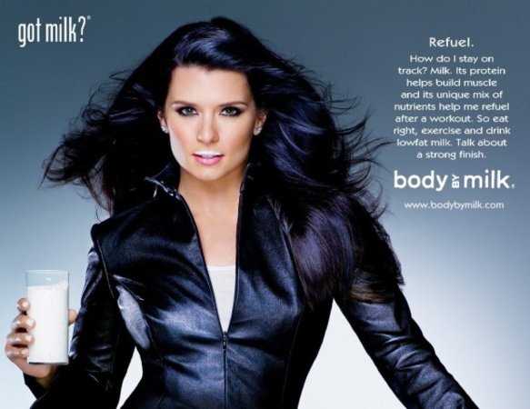 Хайди Клум и Шакил О'Нил рекламируют молоко