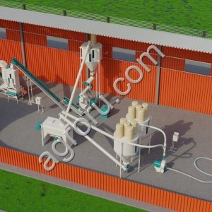 Линии производства комбикорма для бройлеров 1,5 – 4 кг/час