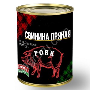 Консервы мясные Свинина пряная г