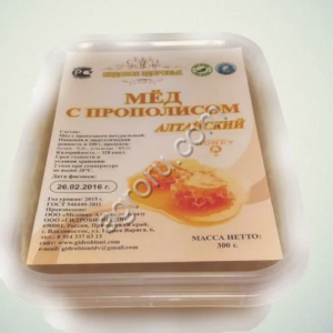 Мед с прополисом 300 гр Алтайский