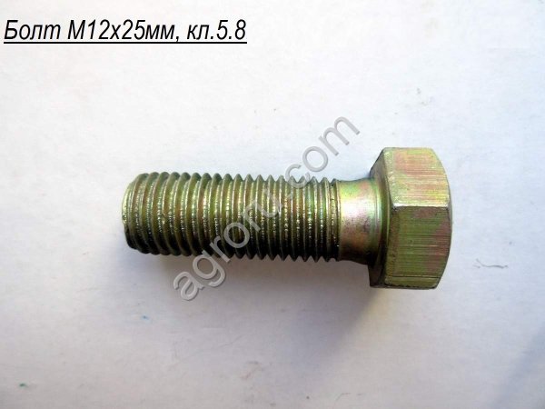 Болты М12х25 крупная резьба, два вида