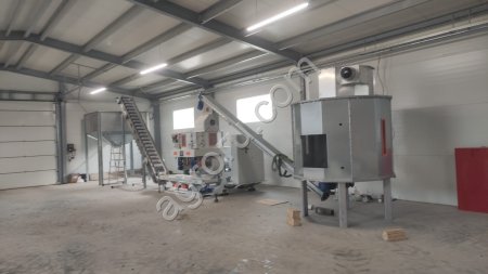 Линия для пеллет из соломы