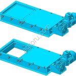 Задвижка реечная с ручным, электрическим и пневмоприводом