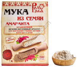 Мука амарантовая цельнозерновая 200гр