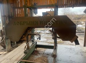 Ленточная пилорама горизонтального типа