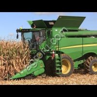 Уборка кукурузы и семечки роторными комбайнами Джон Дир К