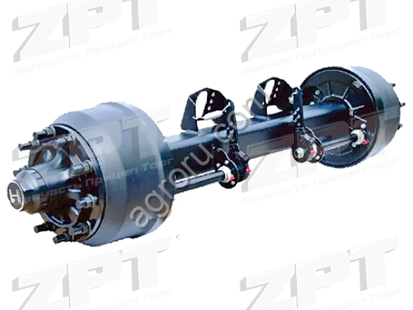 Ось 12т 2040мм с АБС (квадратная балка 150мм) HJ Bridge HJS12J013L2040N030