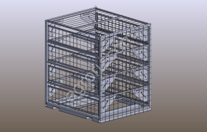 Контейнер для транспортировки живой птицы (Индейка) 4 яруса