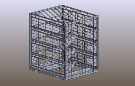 Контейнер для перевозки птицы 4 яруса