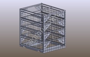 Контейнер для перевозки птицы 4 яруса