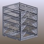 Контейнер для перевозки птицы 4 яруса