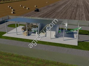 Линии измельчения соломы, сена