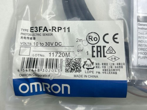Фотодатчик Omron E3FA-RP11, кабель 2 м