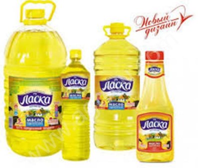 Масло подсолнечное Ласка 1л,5л
