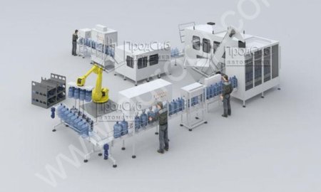 Линии розлива воды в бутыли 19 литров