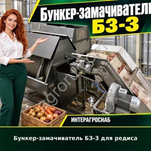 Бункер-замачиватель БЗ-3 для редиса