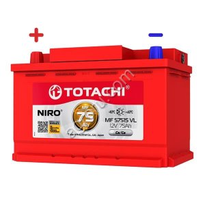 Аккумулятор АКБ-6СТ-75 (700А) п/п Totachi NIRO 278х175х190 Япония (обслуж), (арт.: 90375)