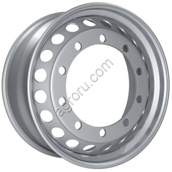 Диск колесный 11.75*22.5 ET0 10*335 D281 (14/6) Asterro усиленный серебристый (22115А) с вент., (арт.: 22115А)