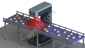 Оптический ИИ-анализатор потока картофеля EKSLi AgroScanner-1000
