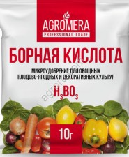 Удобрение БОРНАЯ КИСЛОТА АГРОМЕРА 10г