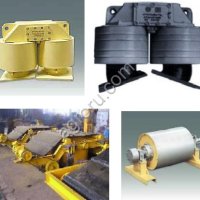 Железоотделители электромагнитные подвесные, саморазгружающиеся, шкивные