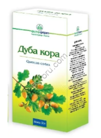 Дуба кора, картонная коробка  чай