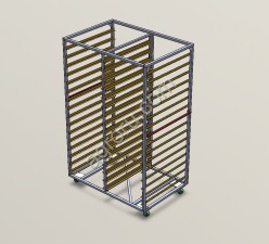 Тележка для перевозки яиц. 4800шт в лотках Petersime