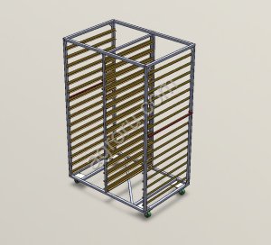 Тележка для перевозки яиц. 4800шт в лотках Petersime