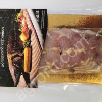 Стерлядь холодного копчения ломтиками. Продукт аквакультуры, искусственное производство