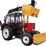 Усиленный грейферный погрузчик-экскаватор ПЭФ-1БМ