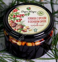 Клюква вяленая с ядром кедрового ореха в сиропе из молодых сосновых шишек / ДАРЫ-ЮГРЫ-ХМАО / 250 гр