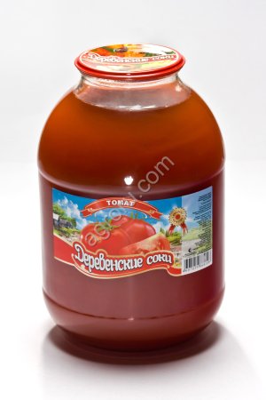 Соки и нектары в стекле 3 литра.