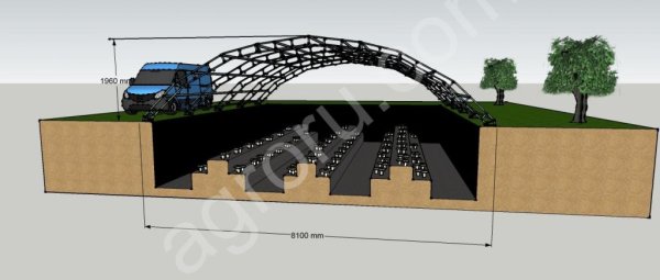 Ангар-конструктор (теплицы, вегетарии, рыбоводство)