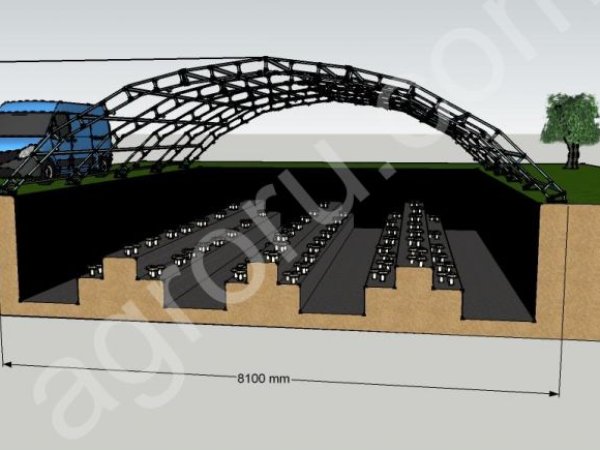 Ангар-конструктор (теплицы, вегетарии, рыбоводство)