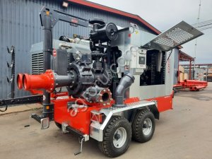 Дизельная насосная станция / установка для утилиации навоза через шланговую систему