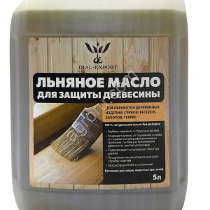 Льняное масло холодного отжима, нерафинированное, техническое