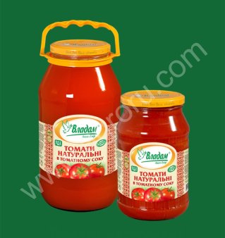 консервированные томаты ТМ Владам