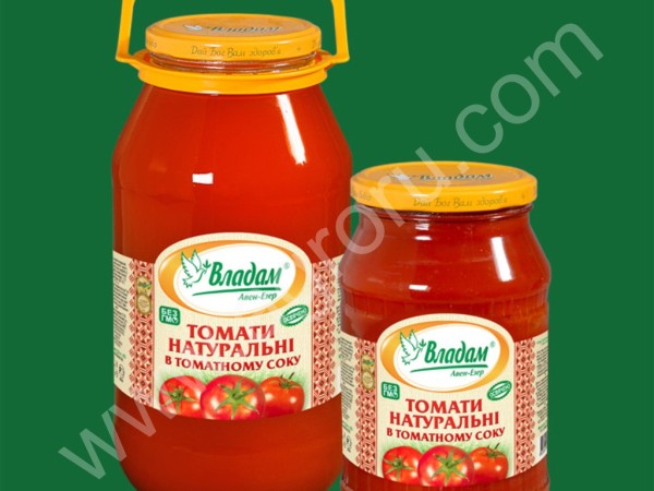 консервированные томаты ТМ Владам